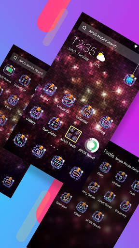 Colorful nightlife -APUS Launcher theme screenshot 2