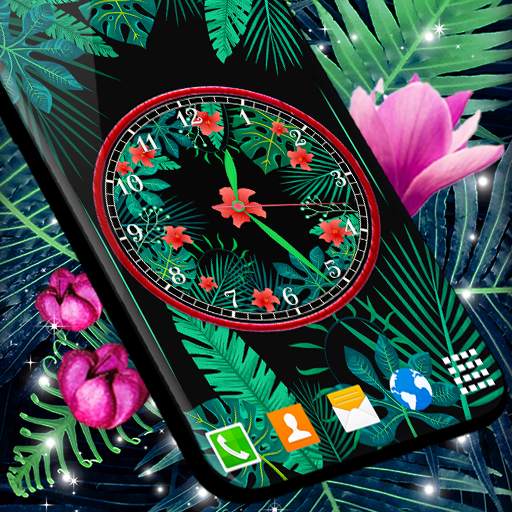 Black Jungle Forest Clock 6.9.12