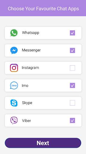 unseen  App for Whatsapp, Fb screenshot 2