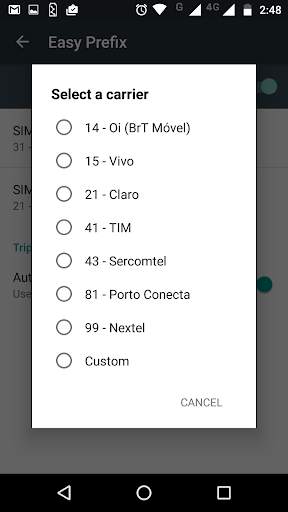 Motorola Easy Prefix screenshot 4