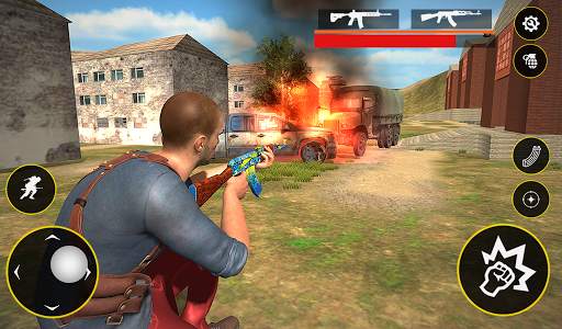 Bullet Fire Battleground 3D: Gun Shooting Mission screenshot 7