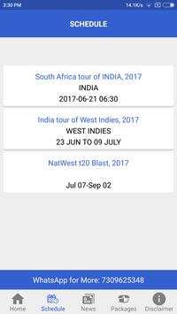 MSL Cricket prediction screenshot 2