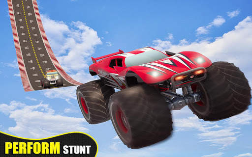 Impossible Mega Ramp Monster Truck Challenge Race screenshot 3