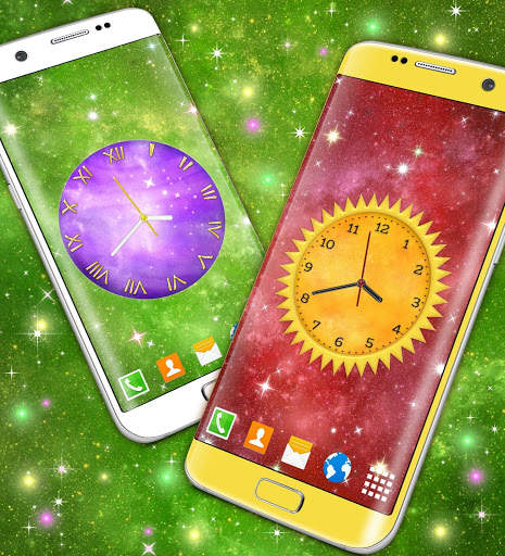 Space Clock Live Wallpaper 🌌 Stars Wallpapers screenshot 4