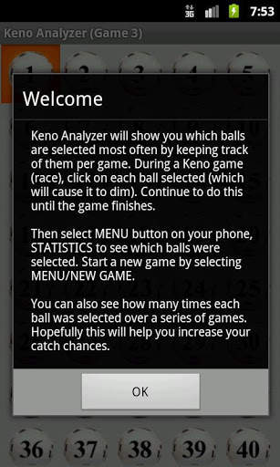 Keno Analyzer (LITE) screenshot 2