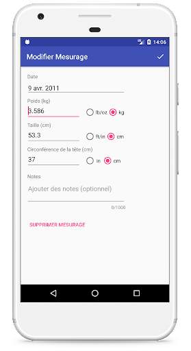 Courbes de Croissance screenshot 8