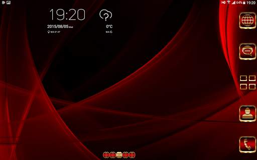 Abstract Red Go Launcher theme screenshot 12