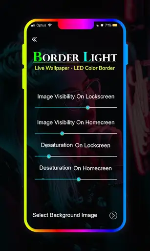 Border Light - LED Coler Border, Live Wallpaper screenshot 4