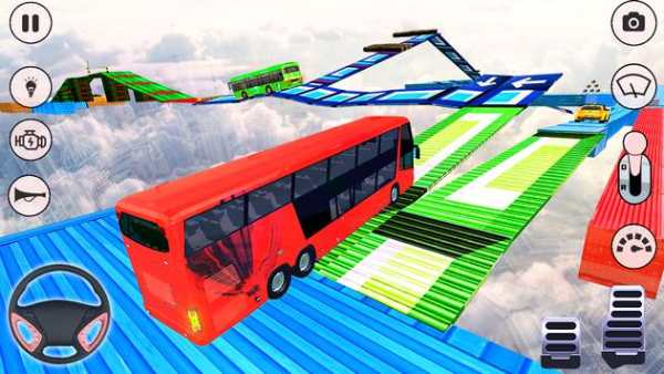 Impossible Bus Driving Sky Tracks - Bus  Games screenshot 4