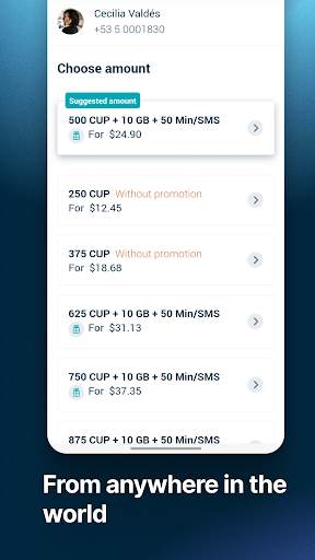 Fonoma - Recharge to Cuba screenshot 3