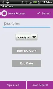 Odoo time screenshot 4