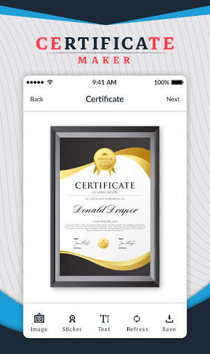 Certificate Maker - Certificate Design स्क्रीनशॉट 1