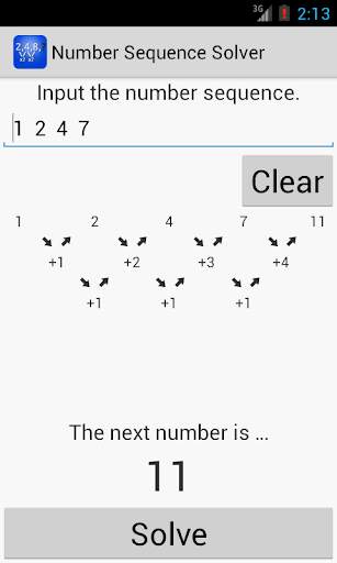 Number Sequence Solver скриншот 1