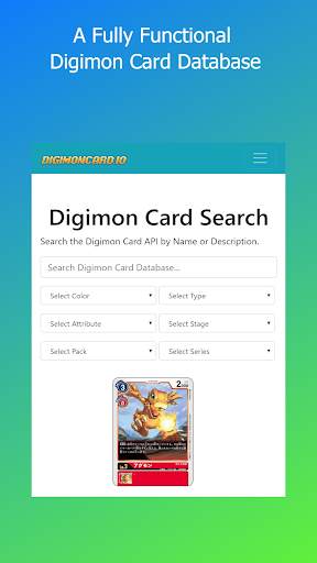 Card Database for Digimon TCG screenshot 1