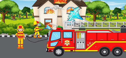 Firefighter Rescue Truck Games screenshot 2