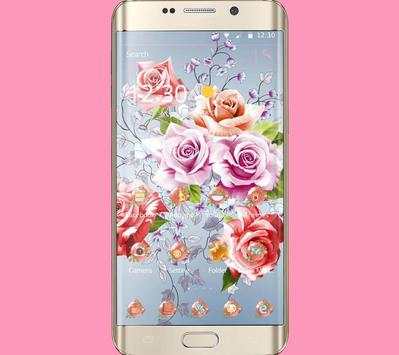Colorful flower wallpaper theme screenshot 1