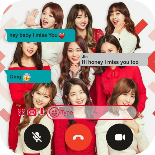Fake Chat Twice : Live Video Calling Twice kpop icon
