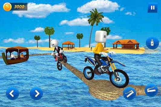 Stickman Water Surfer Bike Racing screenshot 9