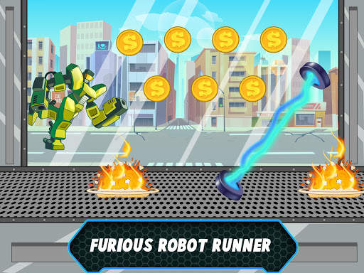 Super Hero Runner- Robot Games screenshot 10