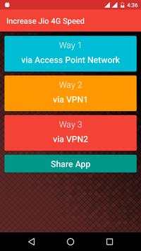 Increase Jio 4G Speed Booster screenshot 3