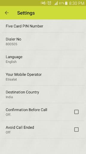 Five Card Dialer screenshot 3
