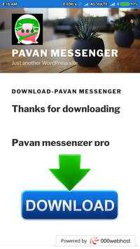 Pavan messenger Pro downloader screenshot 1