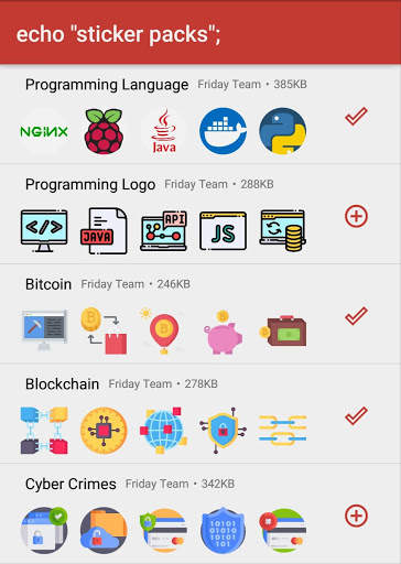 Programming Stickers for WhatsApp (WAStickers) screenshot 1