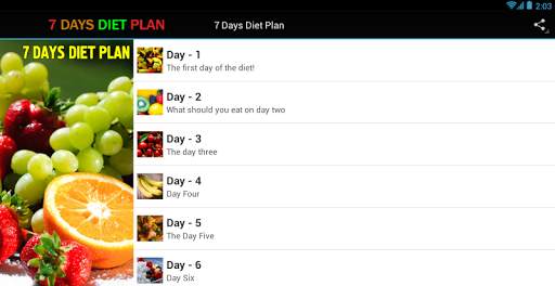 Weight Loss 7 Days Diet Plan screenshot 3