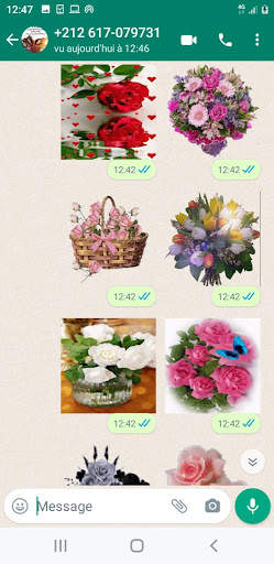 Animated  Flowers Stickers For WhatsApp screenshot 17