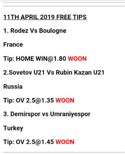 TOP 5 BEST BETTING TIPS screenshot 2