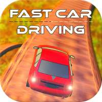 Fast Car Driving On Difficult Road logo