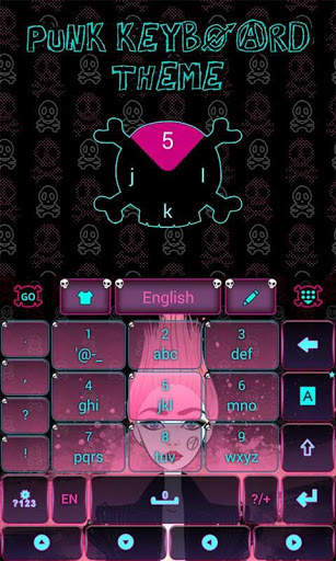 Punk GO Keyboard Theme & Emoji स्क्रीनशॉट 3
