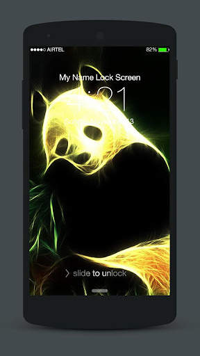 Animals Neon Lock Screen 6 تصوير الشاشة