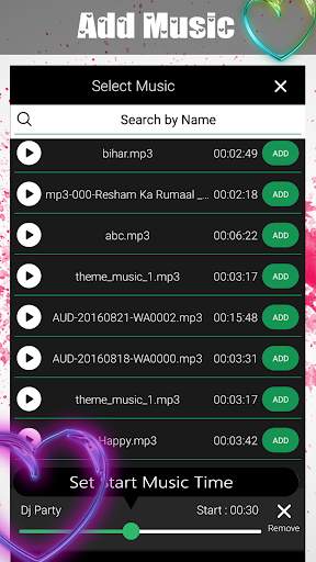 Love Video Maker स्क्रीनशॉट 5