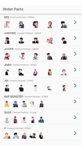 BTS Kpop Stickers WAStickerApps screenshot 1