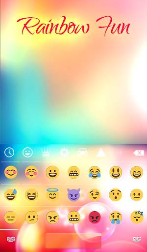 Rainbow Fun Animated Keyboard स्क्रीनशॉट 4