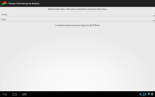 Tableau Kilométrique Burkina screenshot 6