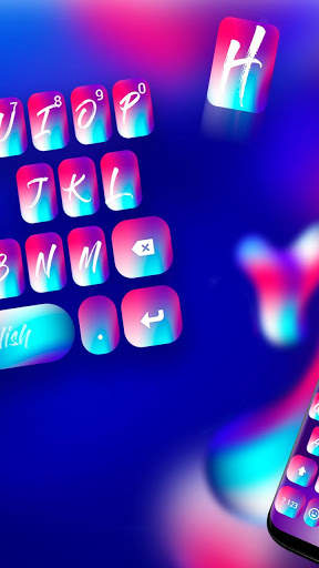Abstract Gradient Keyboard Theme स्क्रीनशॉट 2