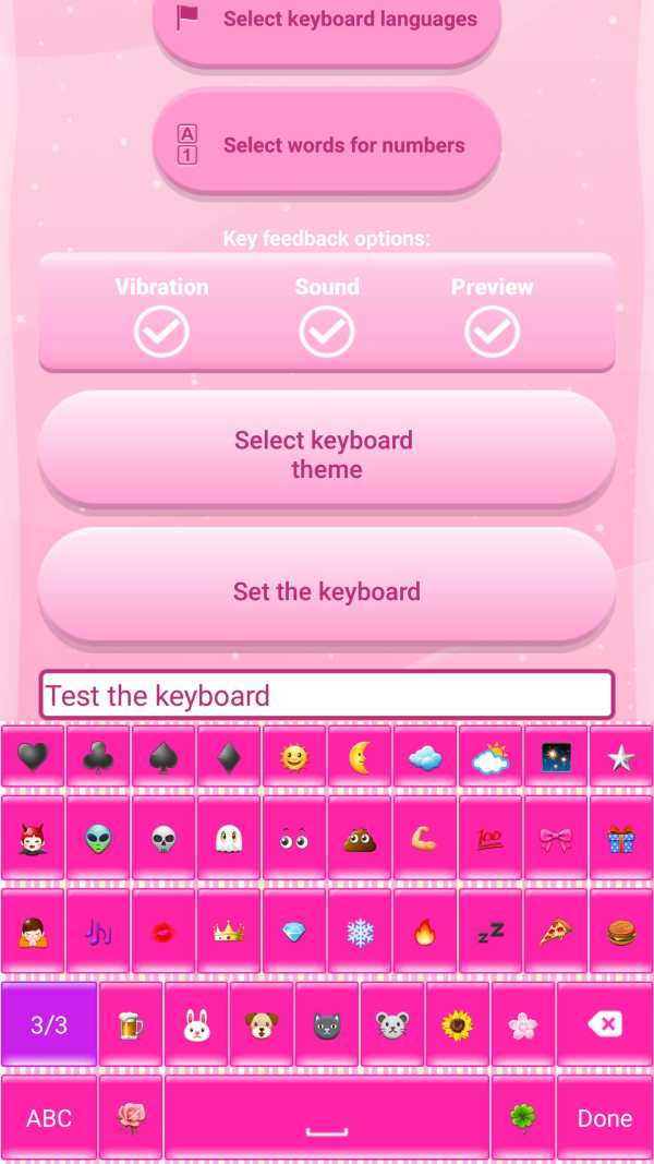 Pink Love Keyboard Themes screenshot 4