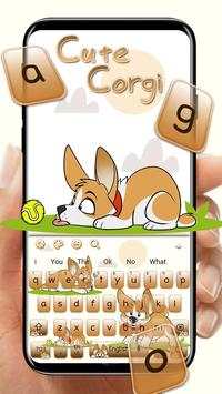 Cute 🐶 Puppy Corgi Keyboard Theme screenshot 1
