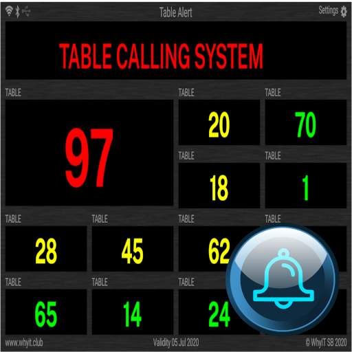 Table Calling System - TCS 1.3 Build 10