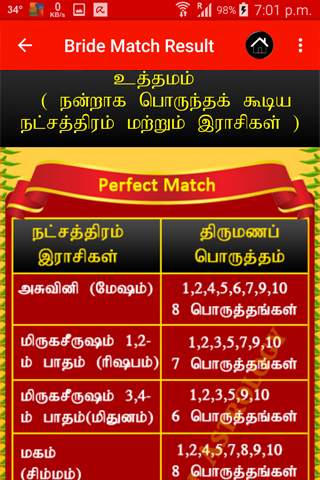Marriage Match Astrology Tamil screenshot 5