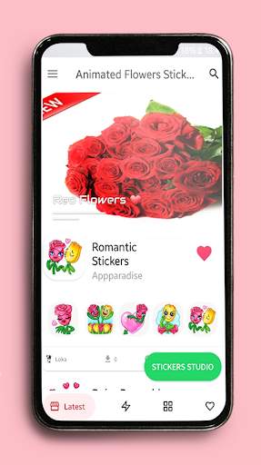 Animated Flowers Stickers for Whatsapp GIF 🌹 💐 screenshot 1