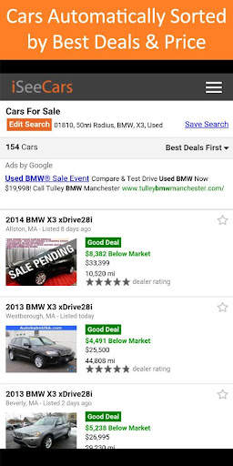 Used Car Search Pro - iSeeCars screenshot 1