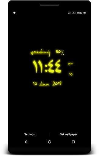 Arabic Digital Clock Live Wp screenshot 2