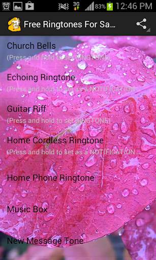 Free Ringtones For Samsung screenshot 1