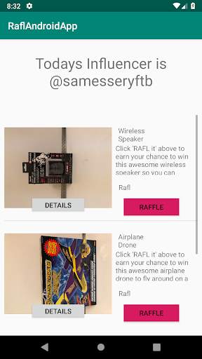 Rafl App screenshot 2