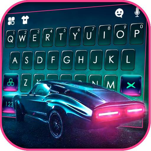 Retro Cyberpunk Car Keyboard Theme 1.0