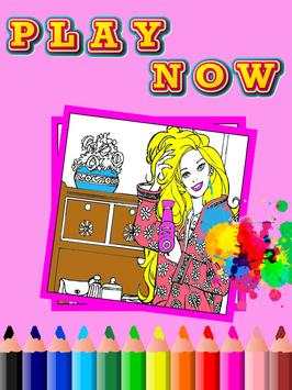 Coloring Games Barby girls screenshot 3