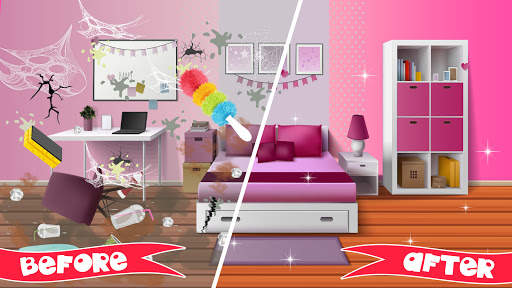 Messy Mansion Cleanup: Family Home Cleaning Game screenshot 2